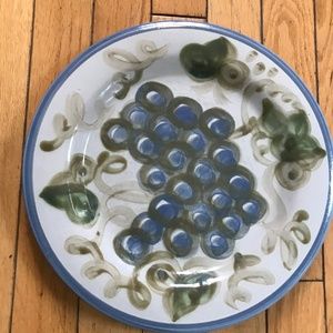 Louisville Pottery, Grape Pattern, 1 Dinner Plate, Made in Kentucky, 11"